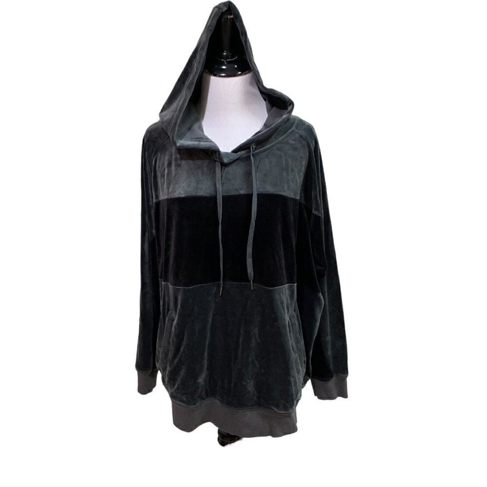 Champion Elite Women's Size XXL Velour Hoodie Sweater Velvet Colorblock Soft